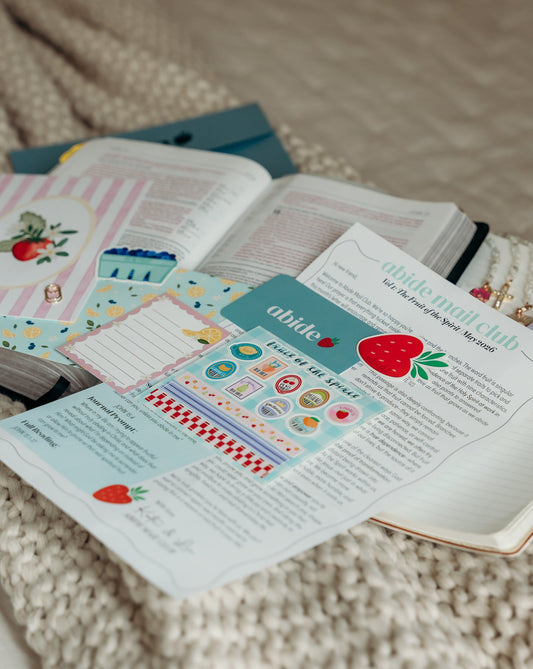 Christian mail club modern bible study cute women fruit of the spirit design