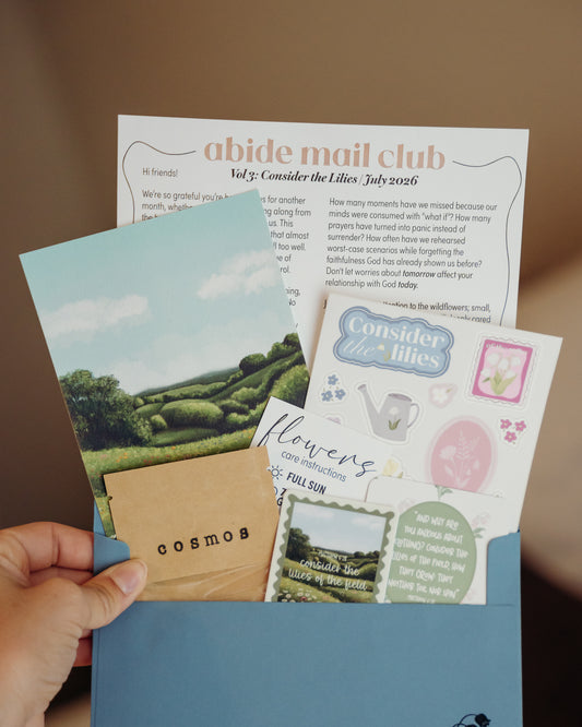 July 2026 Edition of Abide Mail Club