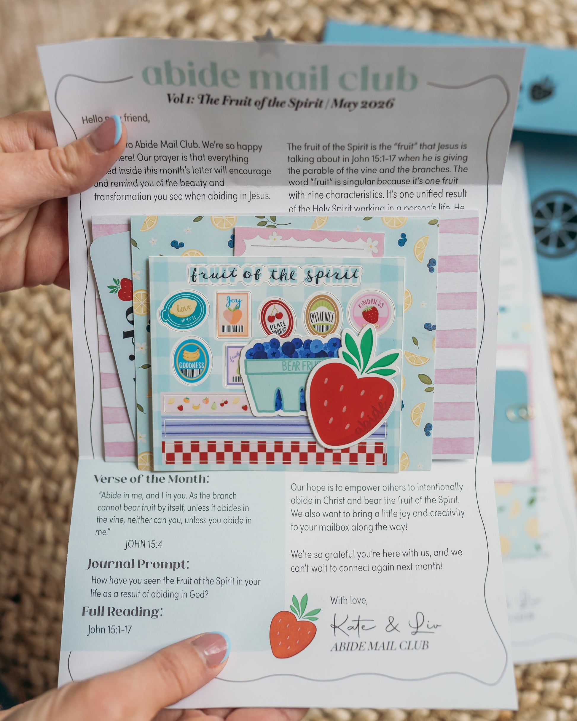 christian mail club cute scrapbook junk journal materials postcard stickers paper devotional