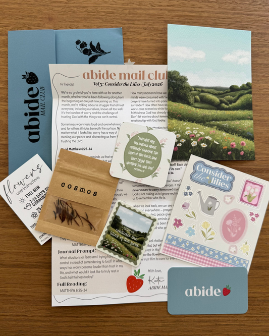 July 2026 Edition of Abide Mail Club